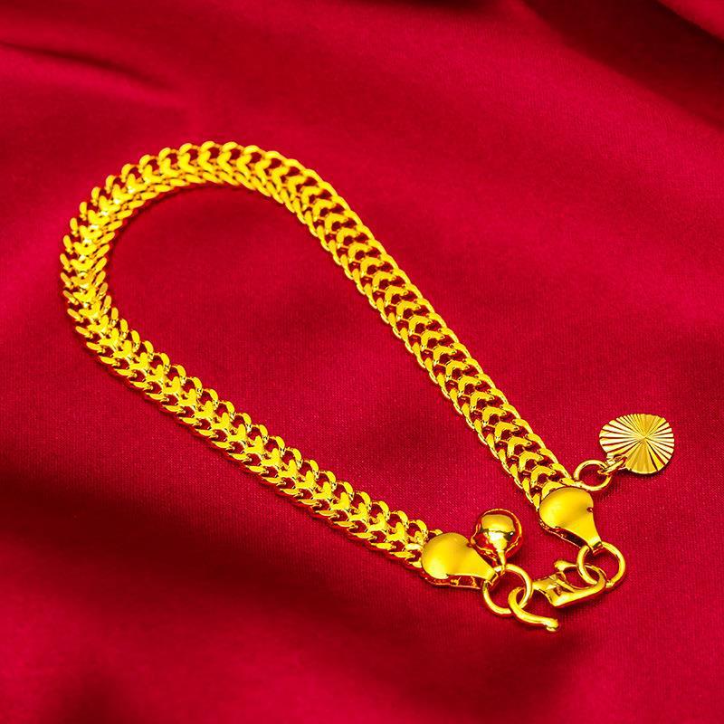 Brass gold-plated ladies Bracelet fashion Vietnam Gold boss Bracelet Men 24k gold-plated jewelry cross-border supply Brass gold-plated ladies Bracelet fashion Vietnam Gold boss Bracelet Men 24k gold-plated jewelry cross-border supply