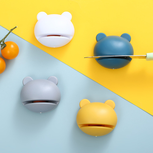 Creative personality fruit animal shape whetstone can be attached to the wall kitchen household multi-purpose whetstone manual sharpening