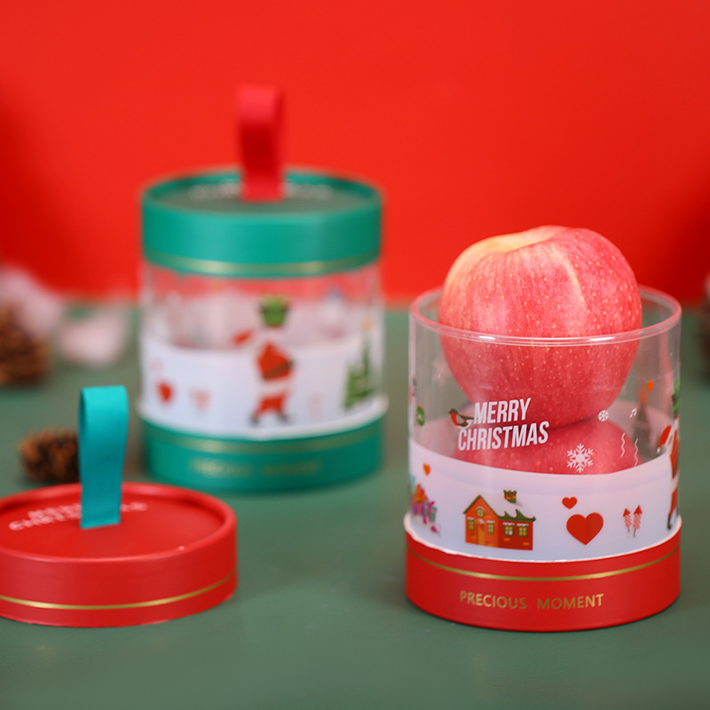 2022 nueva caja de regalo de Caja de manzana de Navidad regalo sorpresa de Nochebuena caja de embalaje de fruta de Navidad