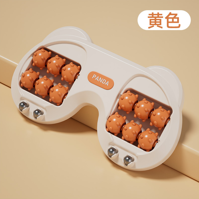 足部脚部足疗养生家用脚底筋膜球腿部穴位磁石四排滚轮足底按摩器|undefined