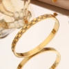 【208】Golden Waffle Bracelet