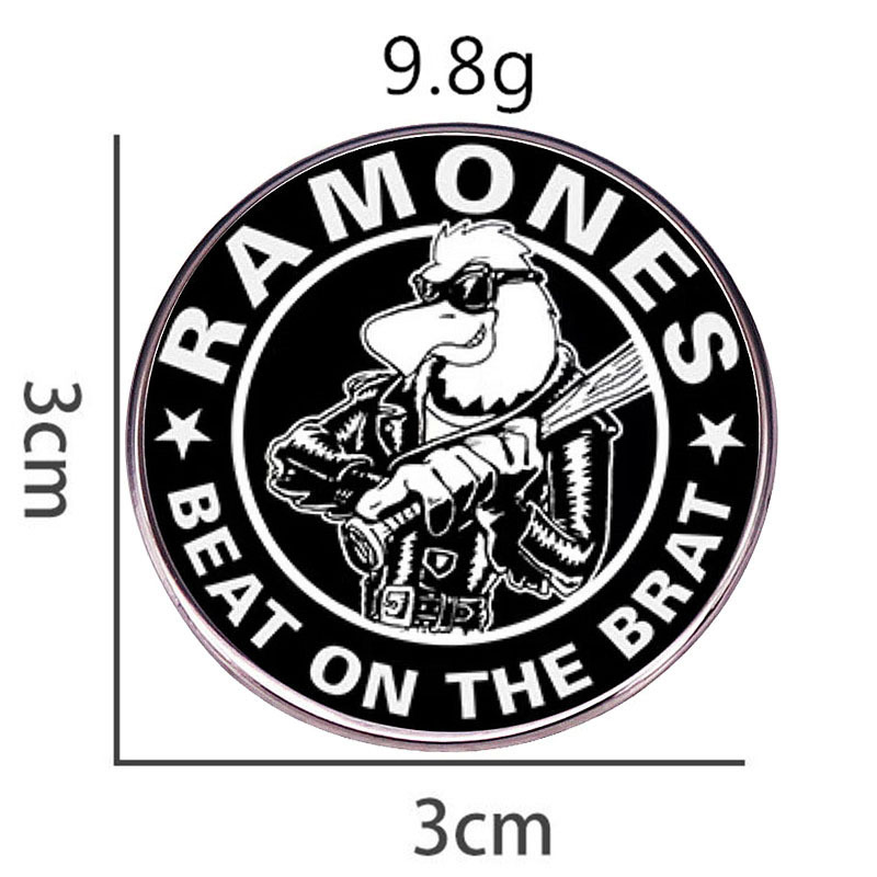 RAMONES RAMONES 밴드 BROOCH ROCK 금속 음악 핀 배지 합금 배지 액세서리