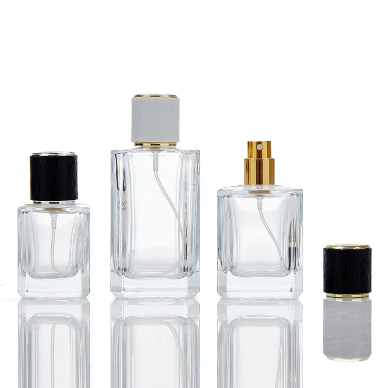 メーカー在庫あり 30/50ml 四角透明香水瓶 プレススプレーボトル 100ml 大容量詰め替えボトル|undefined
