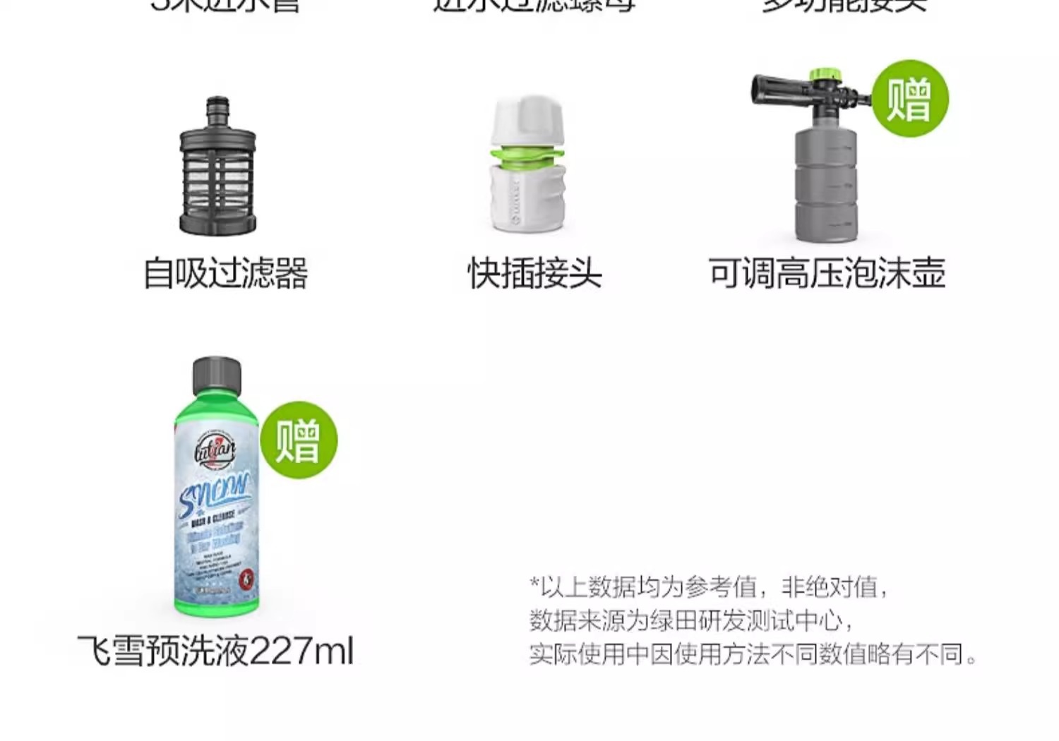 Green field snow leopard car washer 220v high pressure water pump high power induction motor household powerful water gun car brush artifact