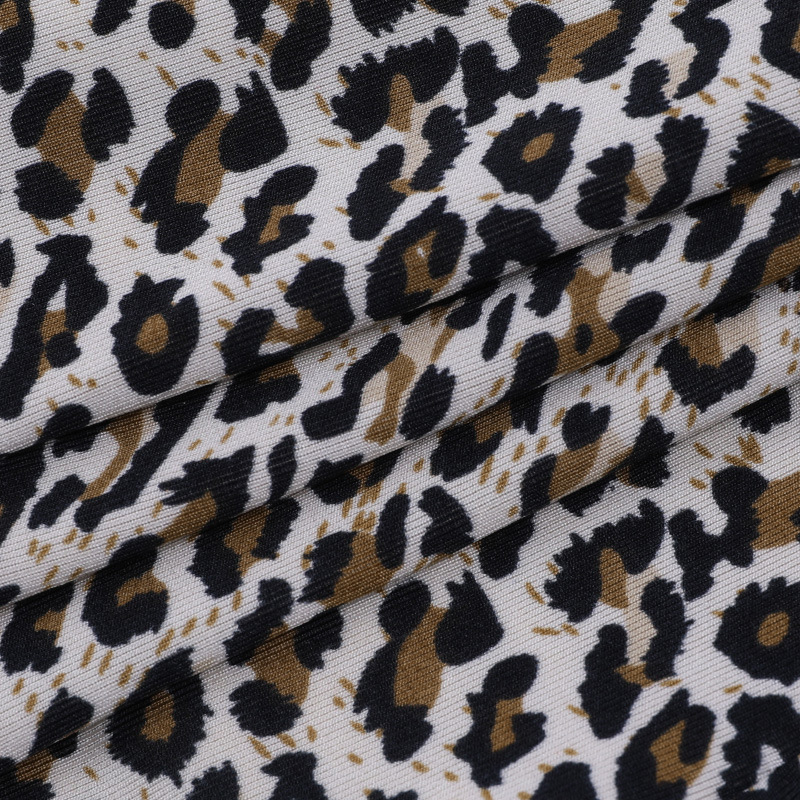sexy leopard print V-neck sling vest NSSU37241