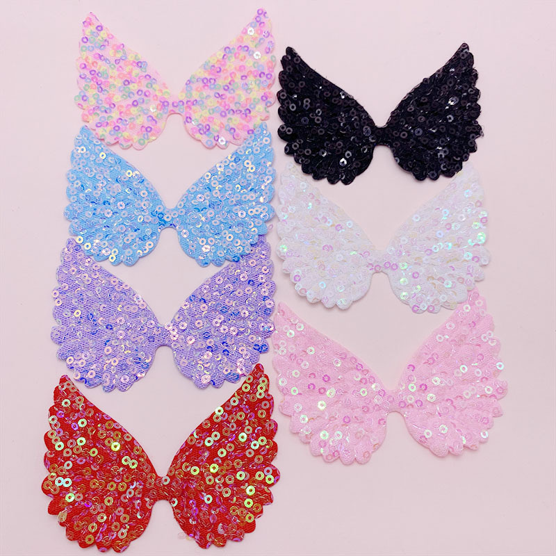 Ultrasonic Embossed Beads Angel Big Wings Kidsren's Headwear Hairpin DIY Jewelry Accessories Clothing Accessories Wings