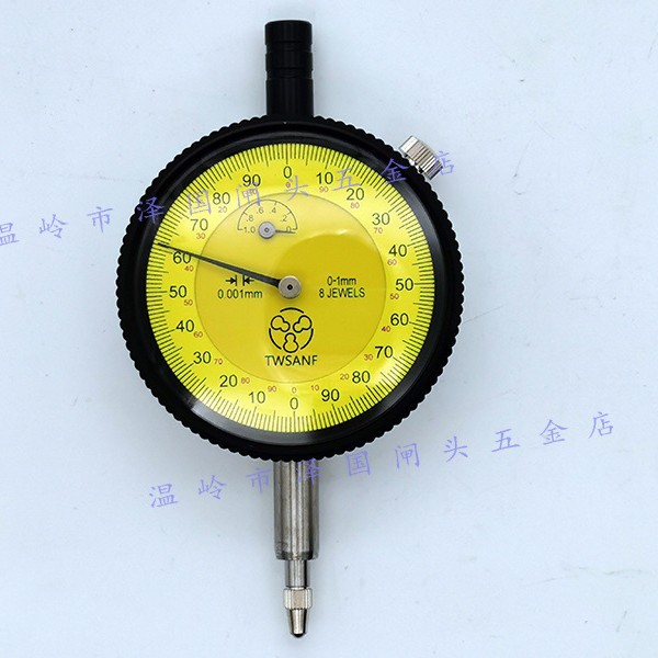 台湾SANF千分表0-1mm百分表0-10mm指示表