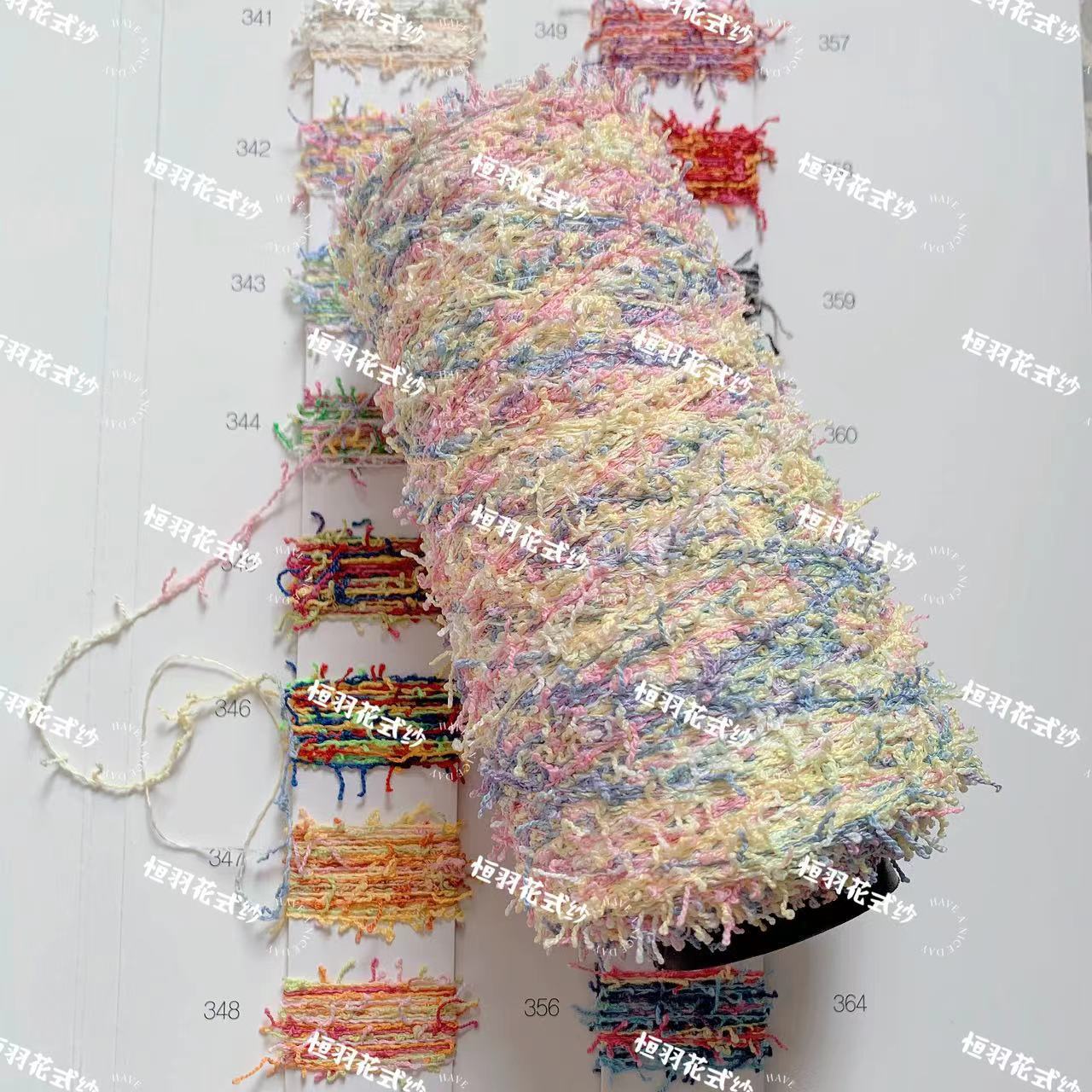 米粉纱 辫子纱 厂家直销现货供应米粉纱特种纱花式纱线