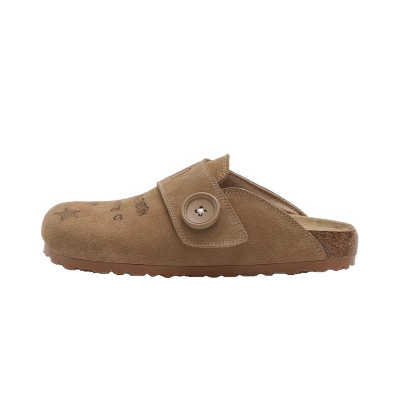 Marsuism 2025 verano nuevas zapatillas perezosas de fondo plano zapatos Birkenjen casuales de todo fósforo ropa exterior Baotou medio remolque