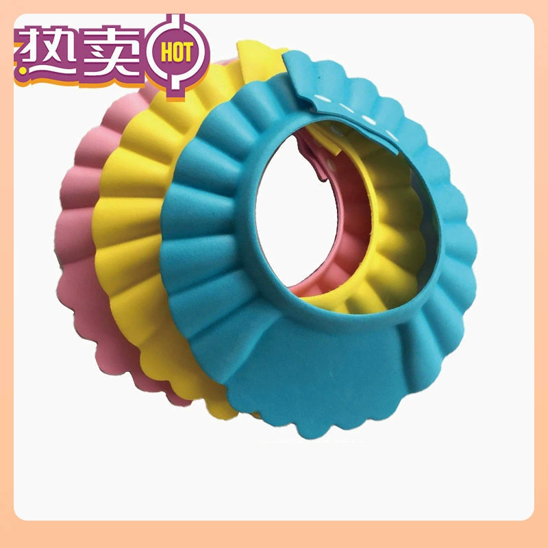 ✅ Детская водонепроницаемая шапочка, детская шапочка для душа, шапочка для мытья головы малыша, детская шапочка для купания, шапочка для мытья головы малыша из материала EVA, желтая