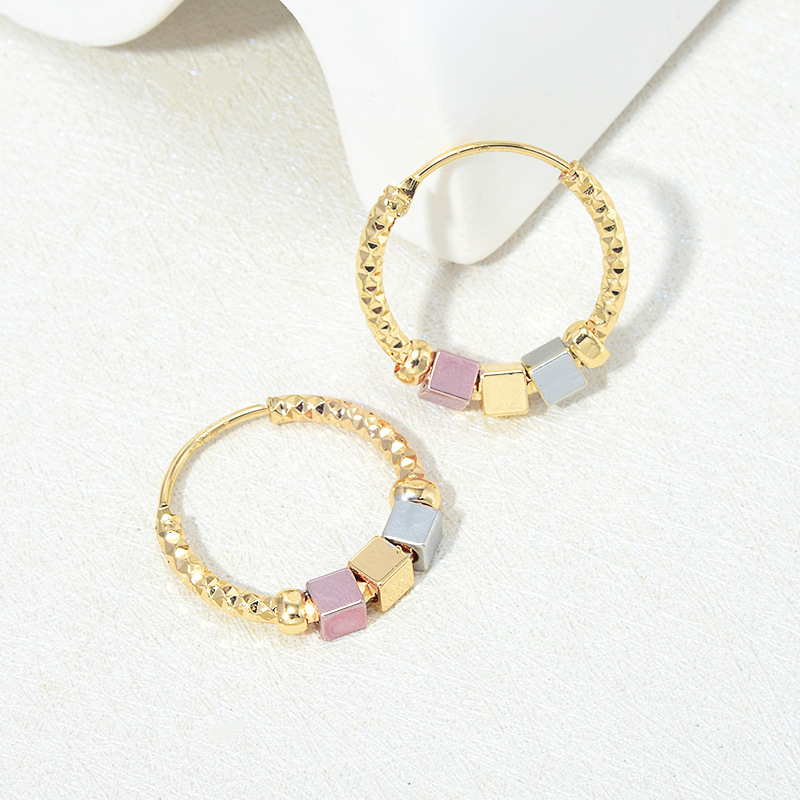 Brass Plating Solid Color Earrings display picture 3