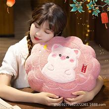 创意仿真动物月饼抱枕毛绒玩具个性靠垫背中秋节活动礼品亲友礼物