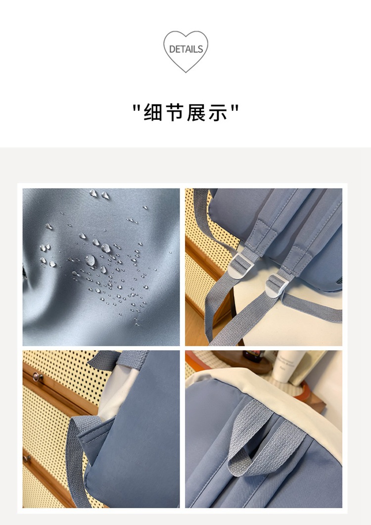 Simple, large-capacity, high-appearance-level college student schoolbag, female high school student computer backpack, niche Haraju-style male backpack undefined