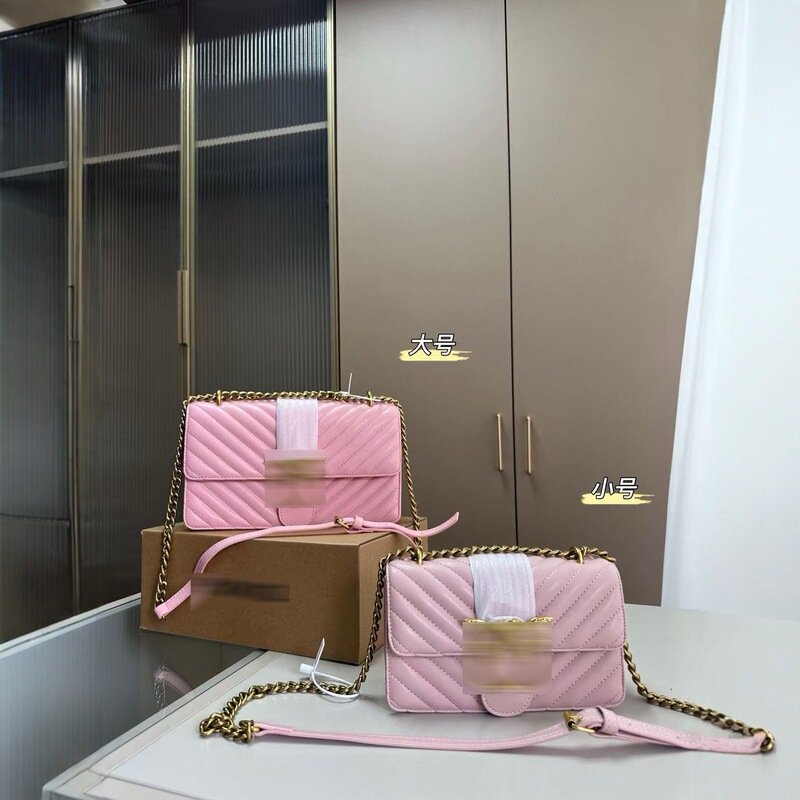 2025 New Pinko Chain Swallow Shoulder Crossbody Armpit Bag