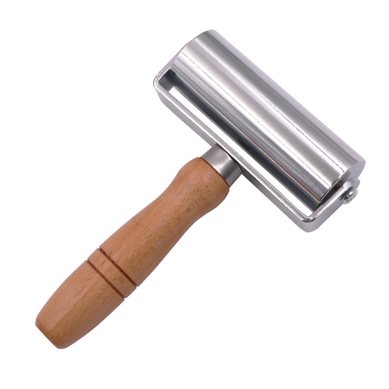 DIY artesanía de costura manual de cuero de corte de cuero de corte de bordes prensa de borde rodante rodante rodante de goma rodante de hierro de cuero de vaca rodante de goma rodante