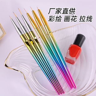New colorful Rod nail art pull pen set 3 Pack spot wholesale nail art Hook pen carved pen manufacturers