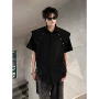 夏季短袖小众宽松衬衣