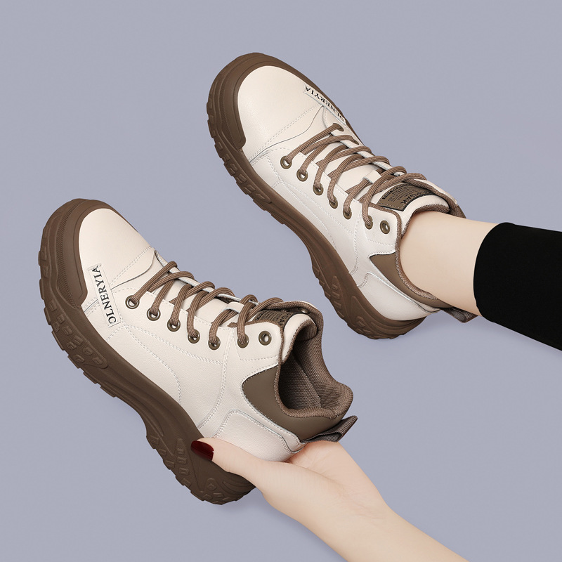 Genuine Leather Martin Boots Comfortable Fashion Ankle Boots 2025 Autumn Winter New High-top Shoes Thick Sole British Style Short Boots_vogvips.com