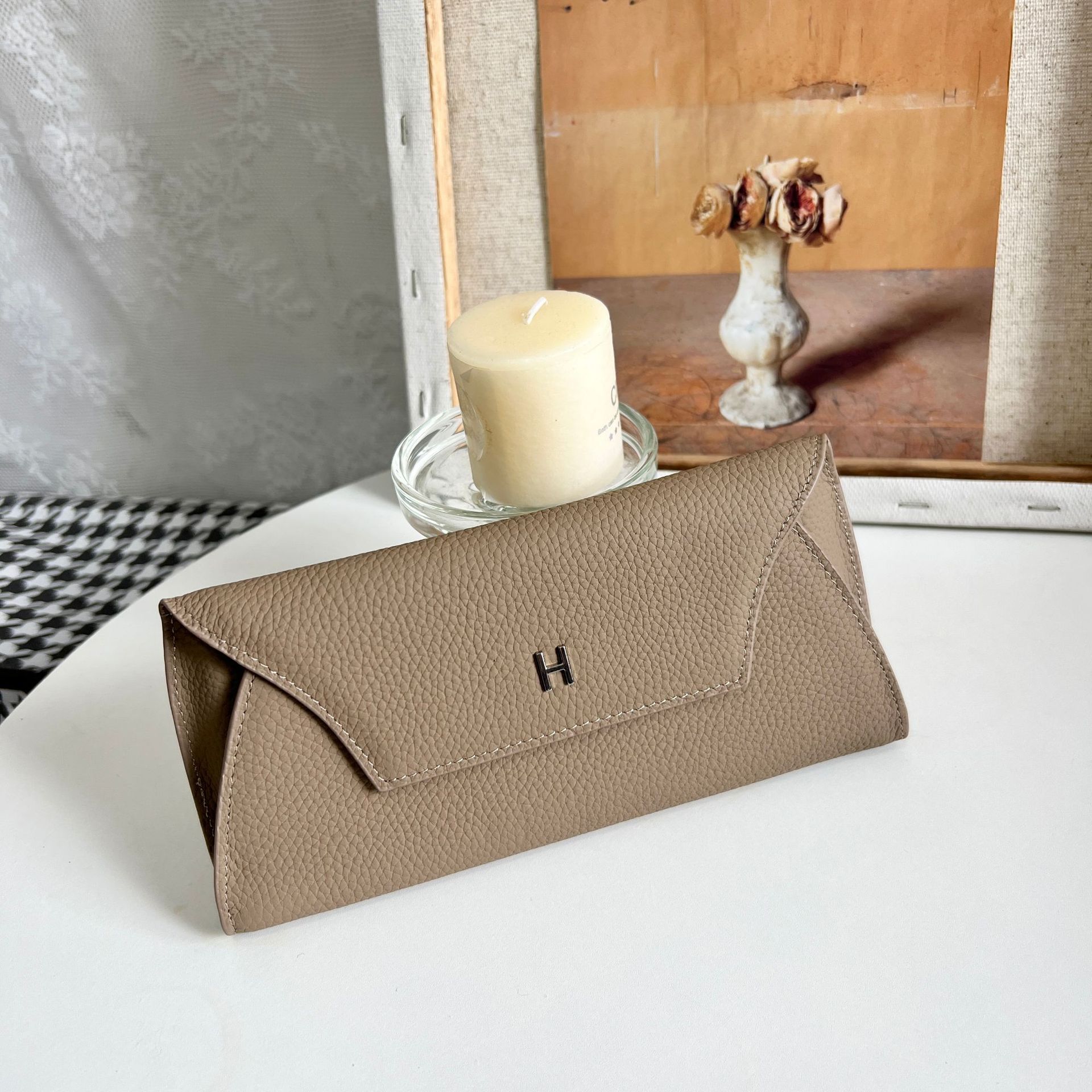 Women's Genuine Leather Long Wallet 2024 New Arrival Top Grain Cowhide Niche Design Luxury Large Capacity - Thumbnail 8