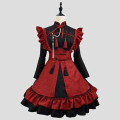 オリジナル新作中華風レリーフジャカードLOLITAドレスメイド服コスプレメイド服大きいサイズ