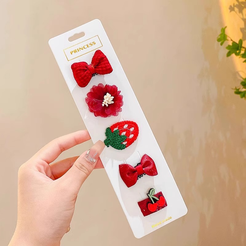 Niños lindos abrazaderas de pelo de tela para bebés, abrazaderas de pelo para bebés no lesionan el cabello para niños pequeños