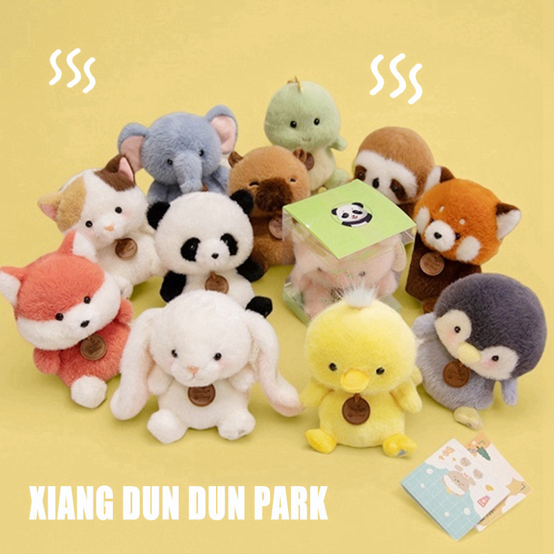 Dundun Paradise Series Juguetes de terciopelo Ou visón terciopelo mapache pequeño muñeco de la ciudad de videojuegos canjear regalos Muñecas de trapo para niños