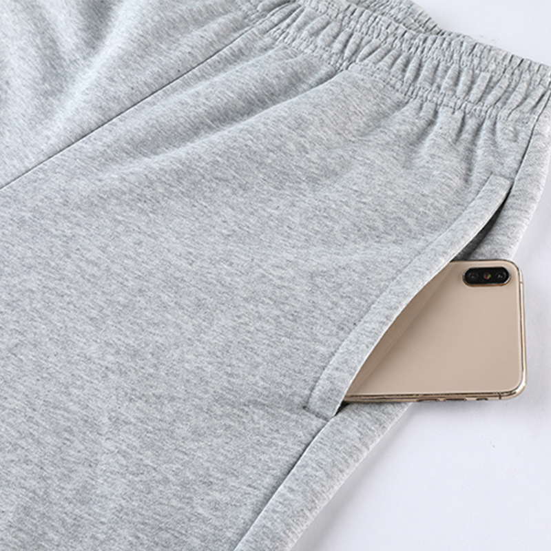 Pantalones de chándal con cordón de primavera y otoño Pantalones deportivos atados al tobillo para hombres pareja pantalones rosados para hombres y mujeres pantalones casuales sueltos logotipo impreso