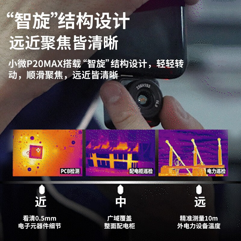 HIKMICRO海康微影热成像仪高精度电力红外热像仪夜视仪P20MAX