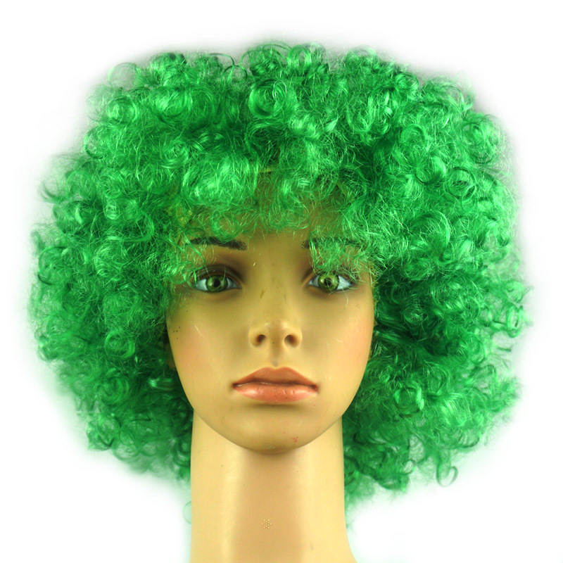 Halloween Navidad tocado explosión cabeza payaso vestir peluca ventilador