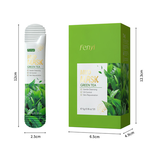 Cross-border FENYI Fenyi Green Tea Mud Mask 5g 1 piece hydrating and moisturizing skin care product