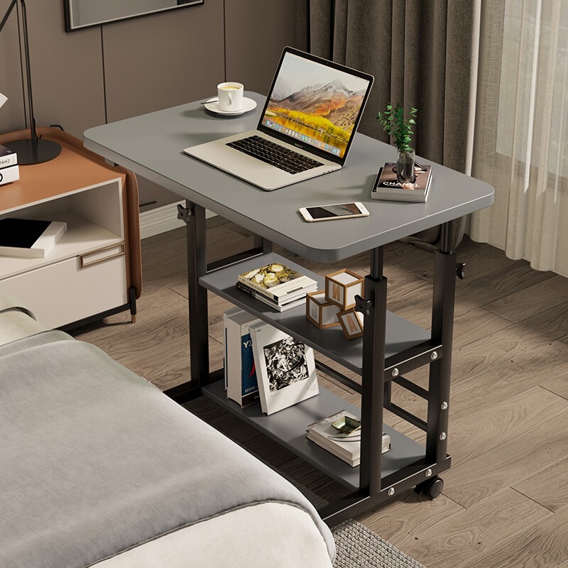 Bedside table, movable, height-adjustable, multifunctional desk, simple student desk, bedroom home desk for studying in bed Bedside table, movable, height-adjustable, multifunctional desk, simple student desk, bedroom home desk for studying in bed