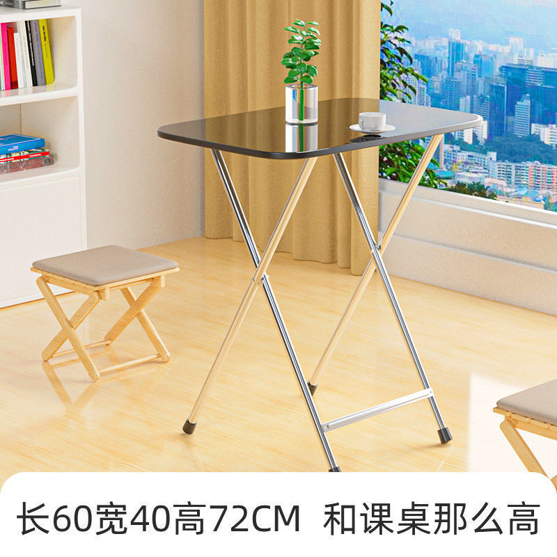 ダイニングテーブル折りたたみテーブル家庭用小さなダイニングテーブルポータブルシンプルな小さなテーブル屋外学習ストールテーブル長方形ストール|undefined