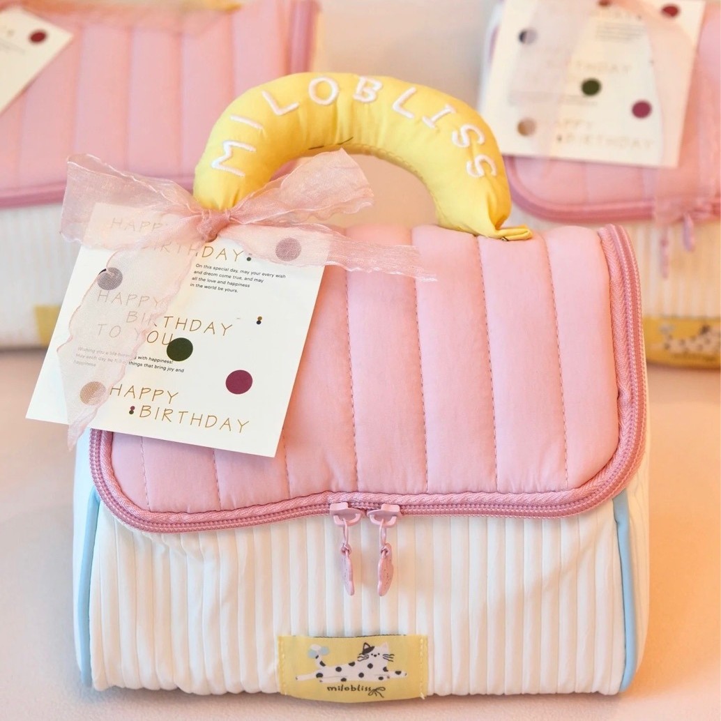 Goddess Day Souvenir Small House Cosmetic Bag, March 8Th Gift, Baby's 100Th Day Birthday Banquet, First Birthday Return Gift Bag