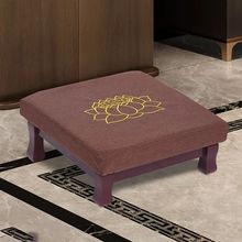 实木拜凳跪垫家用中式拜凳寺院用静坐蒲团垫椰棕寺庙莲花遐想垫