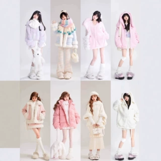 秋冬季新款韩版中长款羽绒服棉服上衣大衣外套女品牌撤柜女装尾货