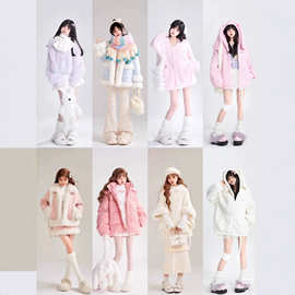 秋冬季新款韩版中长款羽绒服棉服上衣大衣外套女品牌撤柜女装尾货
