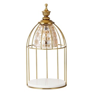 Horizontal Bedside Lamp Table Lamp Atmosphere Amazon Line Melted Candle Melted Wax Lamp Dimmable Timing Retro Household American Style