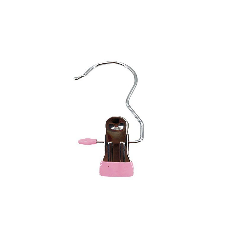 Cross-border popular three-character hook long tail clip hook clip kitchen office with hook dipped plastic non-marking clip