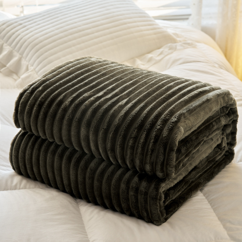 2023 nueva moda multifuncional conejo terciopelo manta conejo felpa leche terciopelo manta color sólido conejo terciopelo fábrica directa ventas