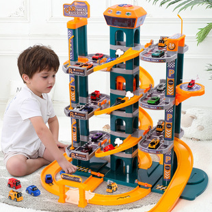 Large Car Building Parking Lot Beneficent Mind Rail Car Boy Toy 3-4 Years Old Toy Car Children