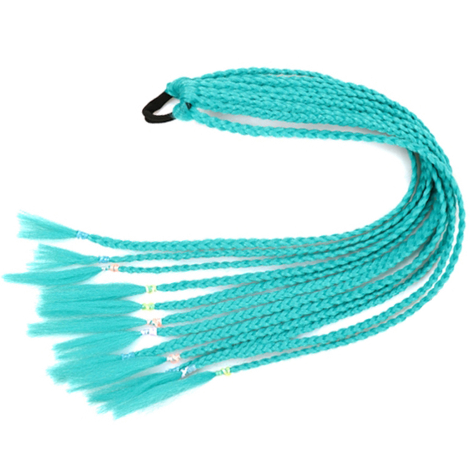 Inventario al por mayor colorido trenzas de tres hebras africanas trenzas sucias trenzas de caballo recogidas en stock Inventario