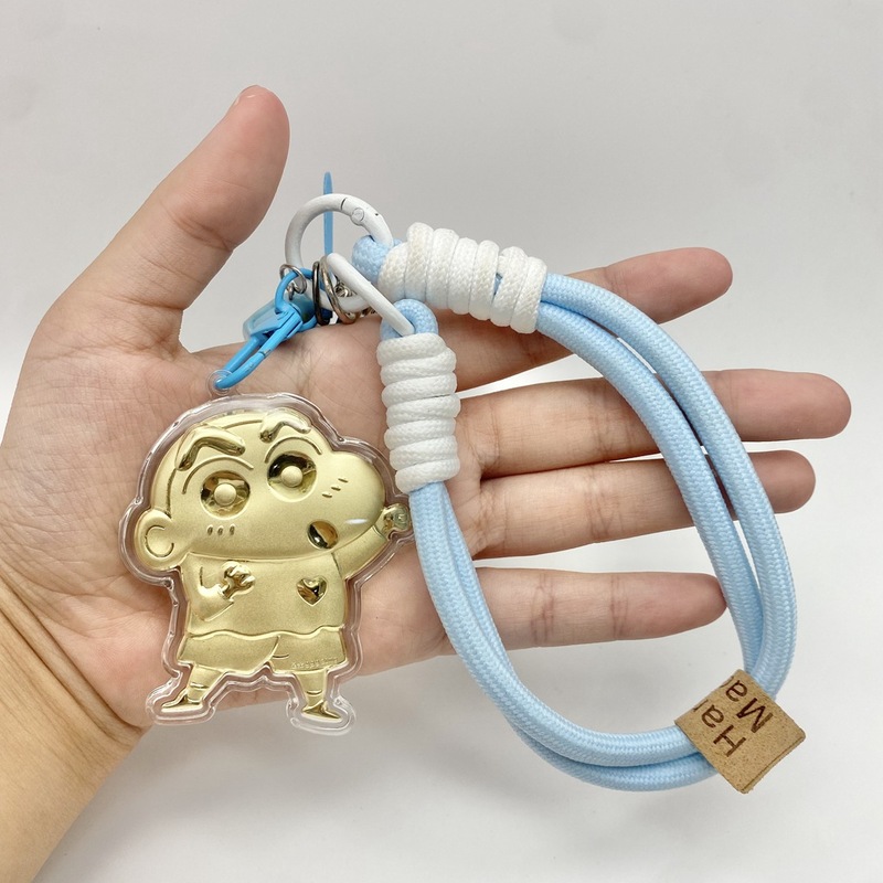 水貝人気ラブブゴールドキーホルダー LABUBU バッグペンダントパンダペンダント携帯電話チェーン漫画卸売|undefined
