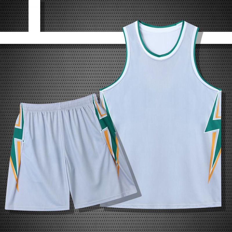 New American Basketball Uniform Suit Men's Student Game Training Team Uniform Corporate Quick-Drying Vest Jersey Printed Number