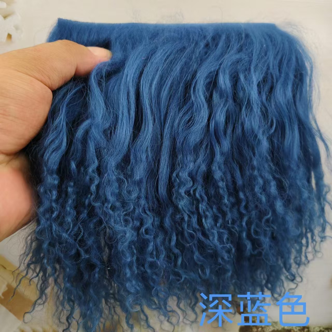 Alta calidad tan lana pelo fila bjd belleza nudo cerdo monstruo soldado monstruo ob11 Gao Ke Er multicolor 6 puntos bebé peluca