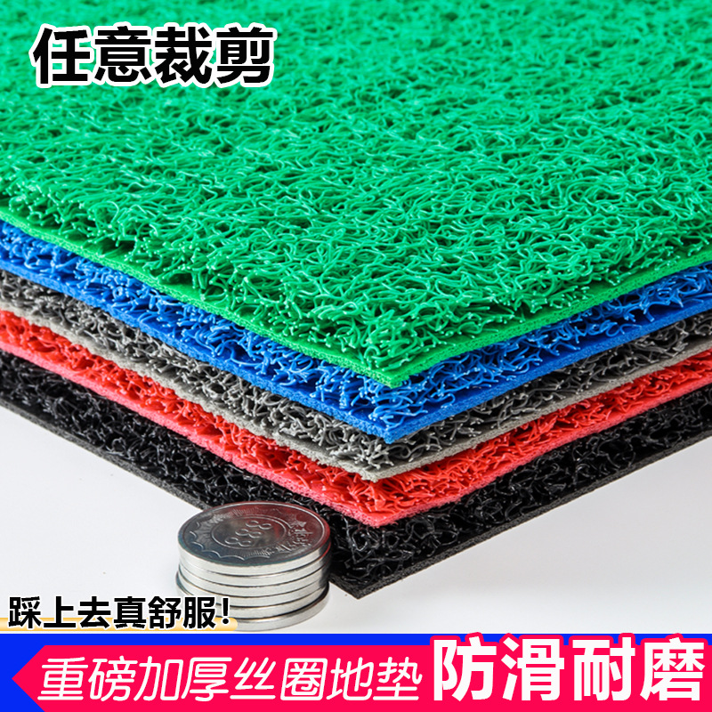 Silk Loop Entrance Door Mat, Can Be Cut to Size, Non-Slip Doormat for Home Use, Outdoor Dust-Removing Carpet, Foot Mat