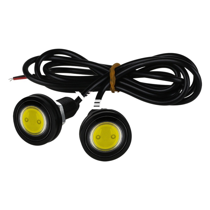 Car led light 23mm Eagle Eye light bright ultra-thin rogue screw counter reversing light waterproof led day running light