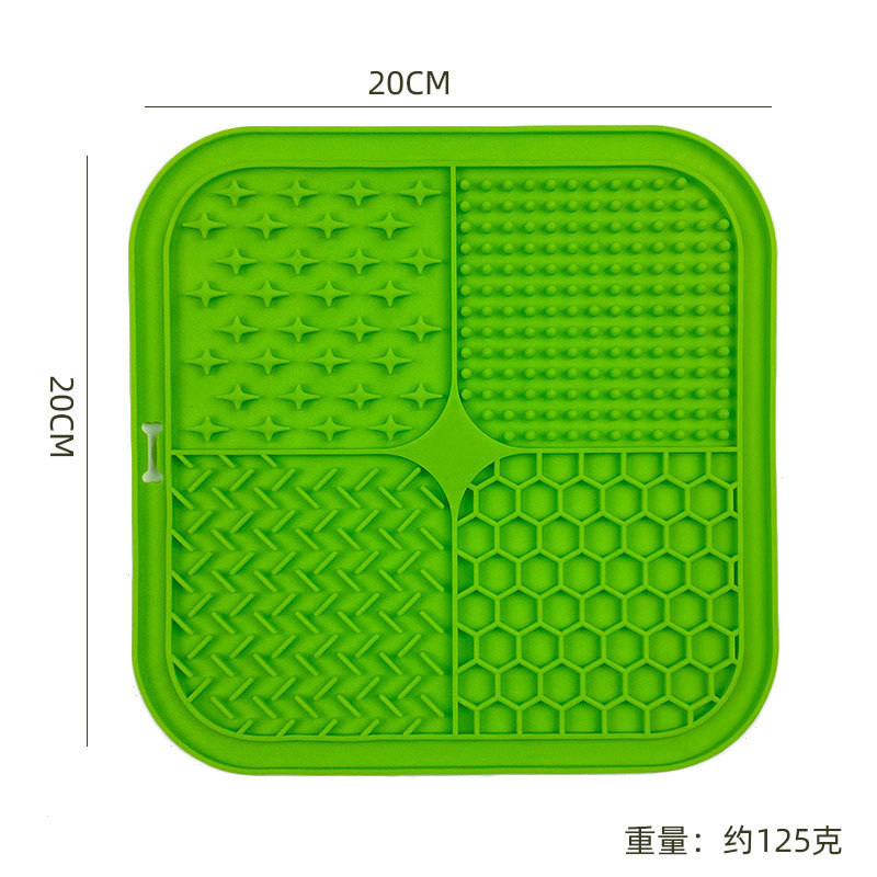 卸売シリコン製ペット用スローフードマット、犬用窒息防止スローフードマット、猫用知育用漏れ防止フードマット、滑り止め、噛みつき防止、簡単使用|undefined