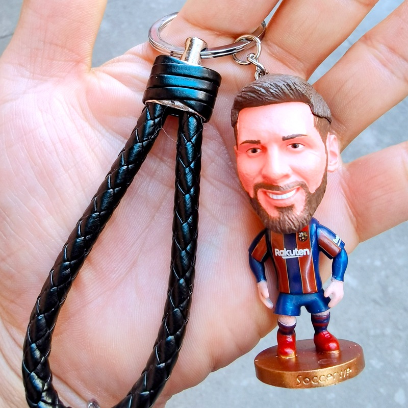 in stock Football Doll Pendant Real Madrid C Ronneymar Salah Messim Bappe Doll Keychain