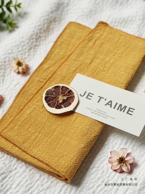 European-Style Minimalist Edge-Sealed Cotton Napkin Cloth, Western-Style Cloth Napkin, Vintage-Inspired Ins Texture, Solid Color Placemat, Tablecloth European-Style Minimalist Edge-Sealed Cotton Napkin Cloth, Western-Style Cloth Napkin, Vintage-Inspired Ins Texture, Solid Color Placemat, Tablecloth