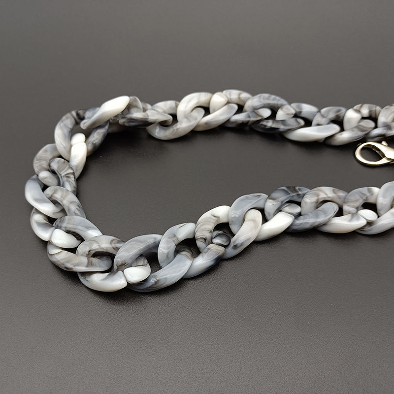 Correa del bolso accesorios vintage cadena crossbody portátil resina acrílica cadena bolso de la vendimia cadena de la correa del bolso al por mayor